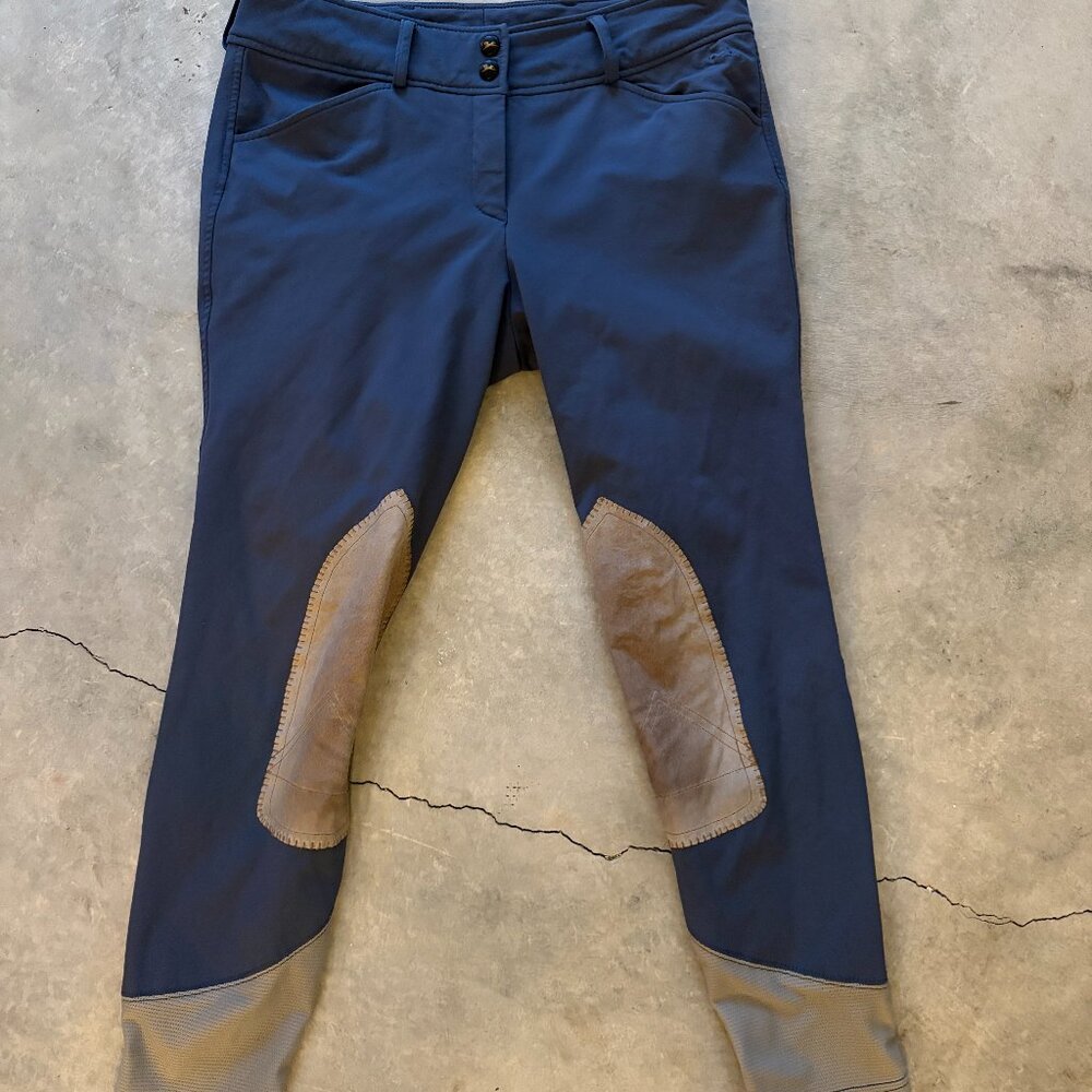 RJ Classics Gulf Equestrian Breeches, Front Zip, Size 28R
